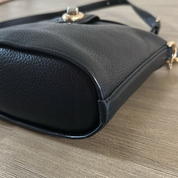 Coach C2814 Addie Black Pebbled Leather Crossbody Bag - Picture 7 of 12